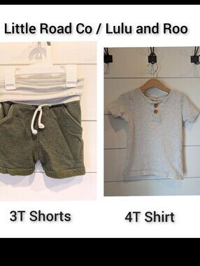Little Road Co Shorts & Short Sleeve Bundle, 3-4T